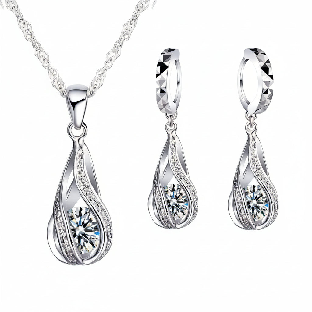 Elaria Drop Bridal Set