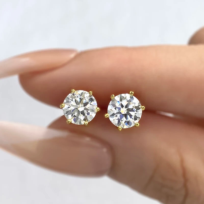 Aurielle Moissanite Studs