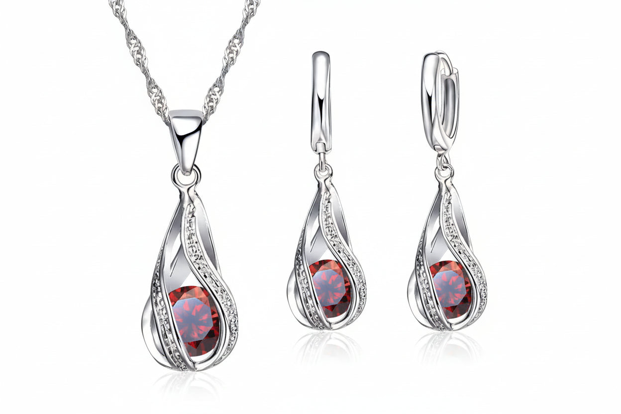 Elaria Drop Bridal Set
