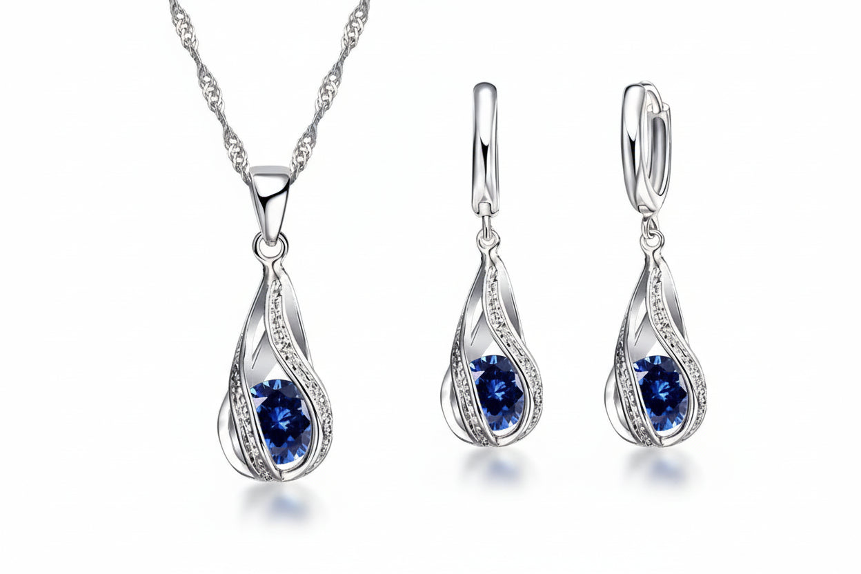 Elaria Drop Bridal Set