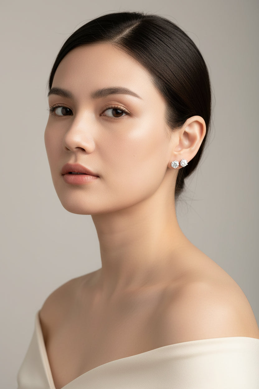 Aurielle Moissanite Studs